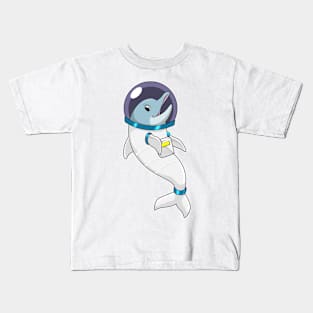 Dolphin as Astronaut in Costume Kids T-Shirt